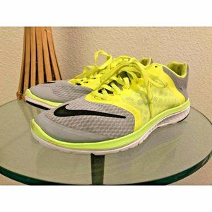 Nike Men's Running Shoe Yellow & Gray Size 9